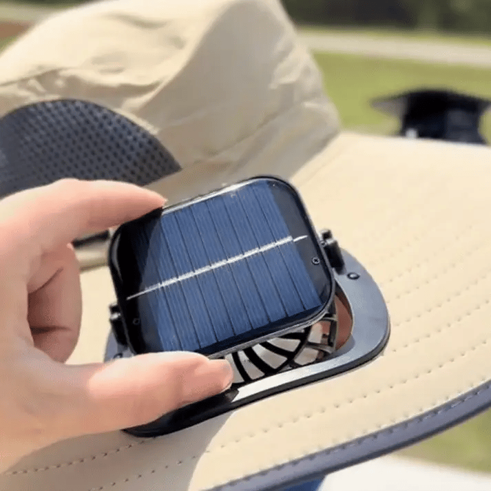 solar fan hat